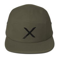 X Five Panel Cap Hat