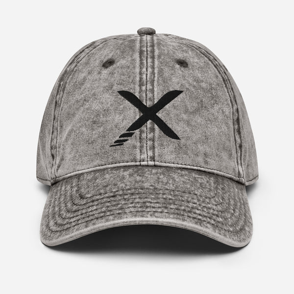 X Vintage Cotton Twill Cap