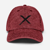 X Vintage Cotton Twill Cap